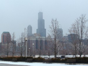 No snow in Chicago