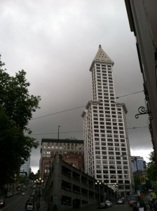 Cloudy skies and rain yesterday preventing the temperature from rising above 52 degrees--Seattle's coldest high temperature on record for May 22. Things should warm up more today.