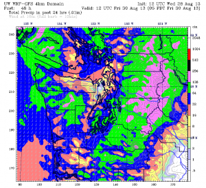 Seattle is set to take quite the pounding on Thursday, with over half an inch of rain predicted for the city.
