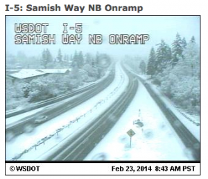 It's a snow mecca up in Whatcom County this morning, as winter weather slams the northern part of the state.