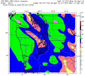 After light rain tomorrow, a juicier system arrives Thursday, with half an inch of rain likely for Seattle.
