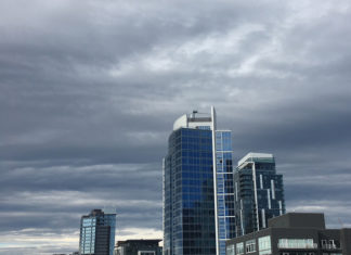 Stormy clouds over Seattle