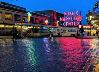 Rainy day at Pike Place Market