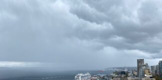 Stormy skies over Seattle
